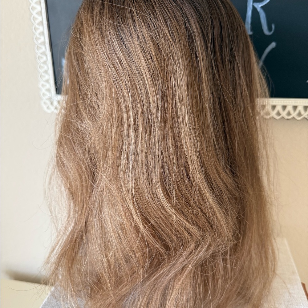 Halo Couture Brown Hair Extension Hair Topper - Picture 4 of 8
